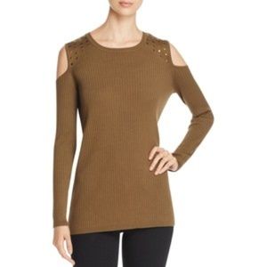 Studded Cold Shoulder top by Love Scarlett